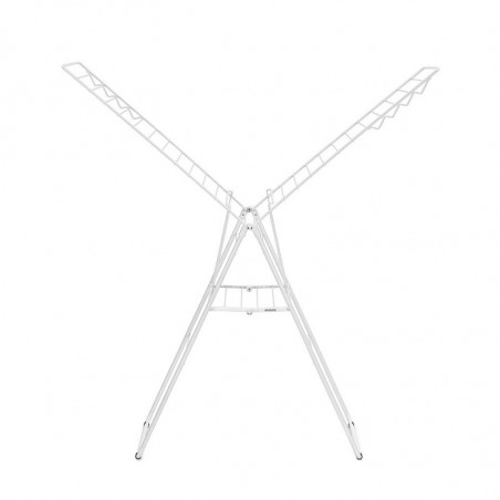 Uscator de rufe Brabantia Hangon 1004167, 25 m, 8 umerase, Reglabil, Blocare pentru copii, Alb