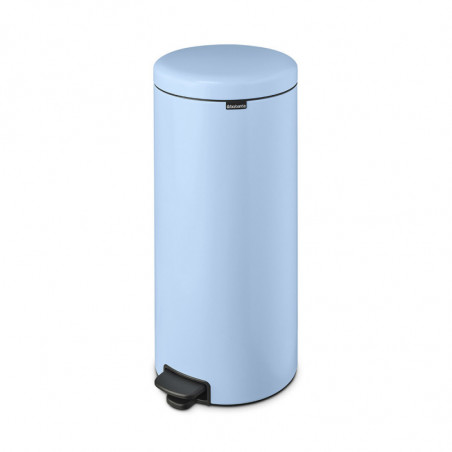 Cos de gunoi cu pedala Brabantia NewIcon 1005540, 30 L, Inchidere lina, Baza antiderapanta, Albastru deschis