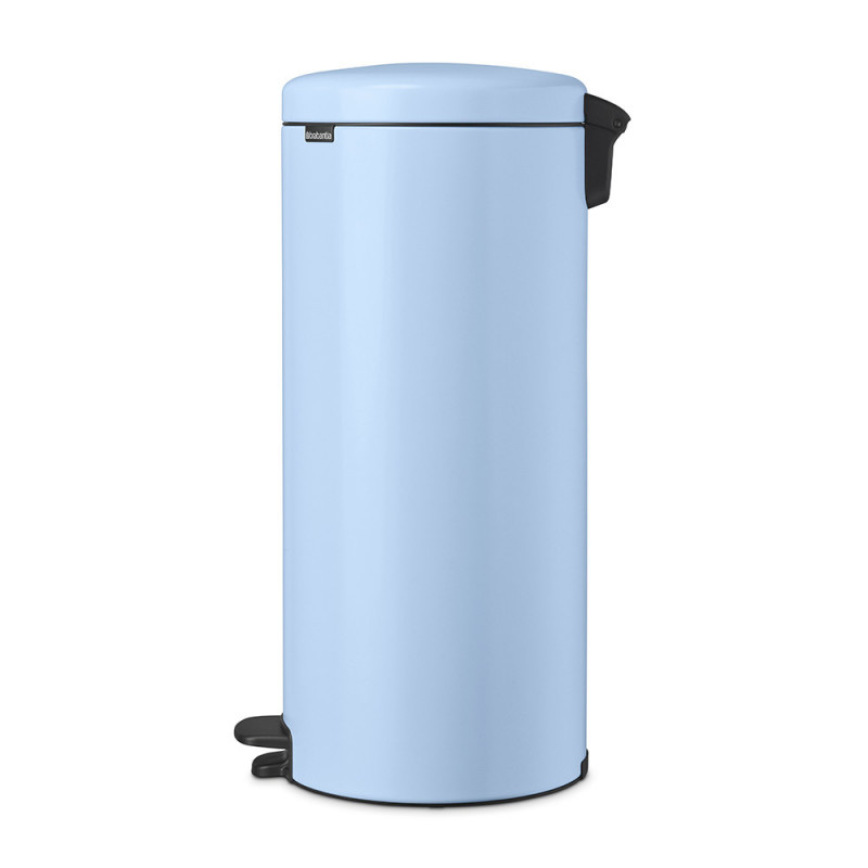 Cos de gunoi cu pedala Brabantia NewIcon 1005540, 30 L, Inchidere lina, Baza antiderapanta, Albastru deschis