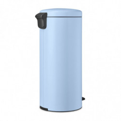 Cos de gunoi cu pedala Brabantia NewIcon 1005540, 30 L, Inchidere lina, Baza antiderapanta, Albastru deschis