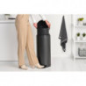 Cos de gunoi cu pedala Brabantia NewIcon 1008850, 30 L, Inchidere lina, Baza antiderapanta, Gri inchis