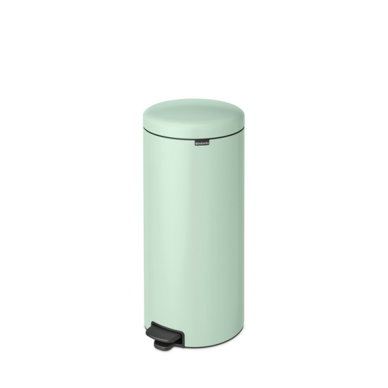 Cos de gunoi cu pedala Brabantia NewIcon 1008851, 30 L, Inchidere usoara, Baza antiderapanta, Verde deschis