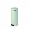 Cos de gunoi cu pedala Brabantia NewIcon 1008851, 30 L, Inchidere usoara, Baza antiderapanta, Verde deschis