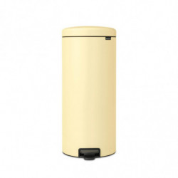 Cos de gunoi cu pedala Brabantia NewIcon 1008852, 30 L, Inchidere usoara, Baza antiderapantă, Galben