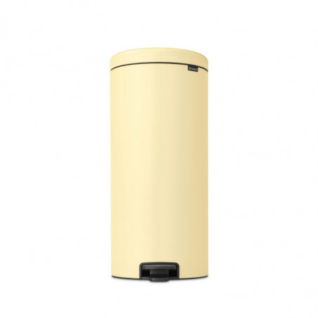 Cos de gunoi cu pedala Brabantia NewIcon 1008852, 30 L, Inchidere usoara, Baza antiderapantă, Galben