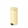 Cos de gunoi cu pedala Brabantia NewIcon 1008852, 30 L, Inchidere usoara, Baza antiderapantă, Galben