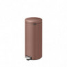 Cos de gunoi cu pedala Brabantia NewIcon 1008853, 30 L, Inchidere lina, Baza antiderapanta, Maro satinat