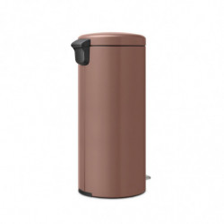 Cos de gunoi cu pedala Brabantia NewIcon 1008853, 30 L, Inchidere lina, Baza antiderapanta, Maro satinat