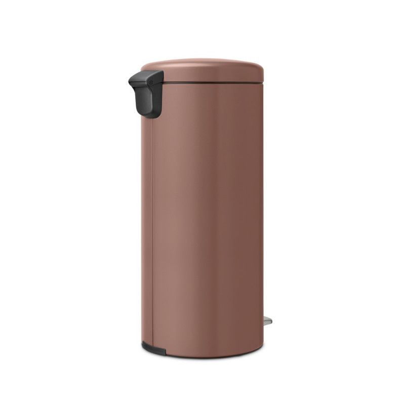 Cos de gunoi cu pedala Brabantia NewIcon 1008853, 30 L, Inchidere lina, Baza antiderapanta, Maro satinat