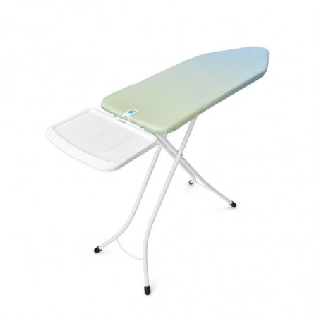 Masa de calcat Brabantia C 1008895, 124x45 cm, 7 pozitii de reglare, Suport generator de abur, Verde/Albastru