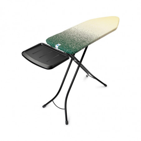 Masа de cаlcat Brabantia C 1008897, 124x45 cm, 7 pozitii de reglare, Suport generator de aburi, Galben/Verde