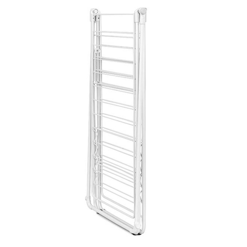 Uscator de rufe Brabantia Hangon 1004170, 25 m, 8 umerase, Blocare pentru copii, Tija suplimentara, Alb