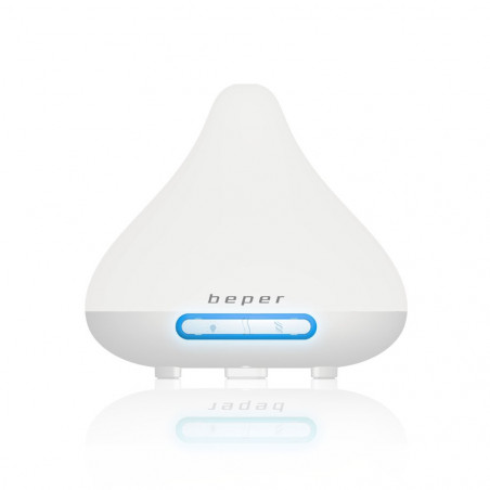 Difuzor de aroma Beper 70.402, 15.6 W, 140 ml, 2 trepte, Lumina LED, 7 culori, Alb