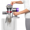 Aspirator vertical Dyson V8 Origin 400394-01, 150AW, 540ml, 110000 rpm/min, Autonomie pana la 40 min, HEPA, Violet/Argintiu