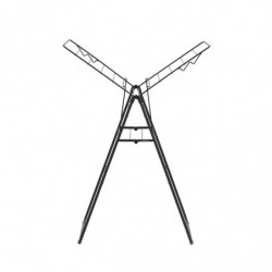 Uscаtor de rufe Brabantia Hangon 1004162, 15 m, 4 umerase, Reglabil, Blocare copii, Negru