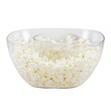 Aparat de facut popcorn cu aer cald Beper P101CUD052, 1200W, Pana la 80 g porumb, Bol incorporat, Rosu