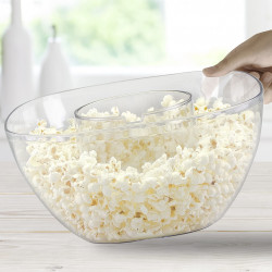 Aparat de facut popcorn cu aer cald Beper P101CUD052, 1200W, Pana la 80 g porumb, Bol incorporat, Rosu