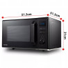 Cuptor cu microunde Toshiba MW2-AC25TBK 4in1, 25 L, 950W, Gratar 1100W, Convectie 2100W, Acoperire ceramica, Negru