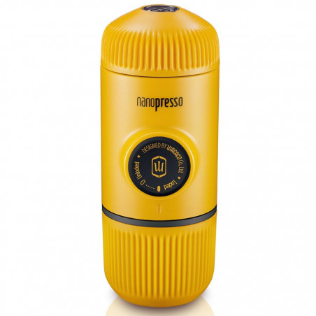 Espressor portabil Wacaco Nanopresso Yellow Patrol, 18bar, 80 ml, Cafea mscinats, Fara incarcare sau baterii, Galben