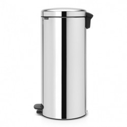 Cos de gunoi cu pedala Brabantia NewIcon 649055, 30 L, Inchidere lina, Baza antiderapanta, Inox