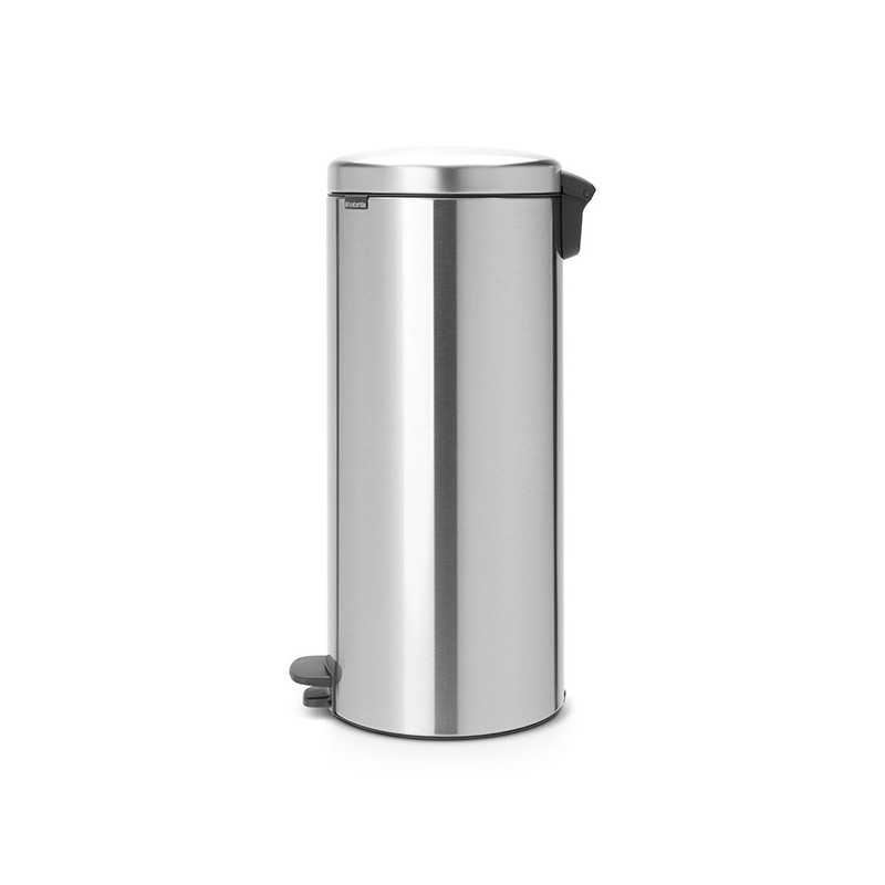 Cos de gunoi cu pedala Brabantia NewIcon 649056, 30 L, Inchidere lina, Baza antiderapanta, Inox Mat