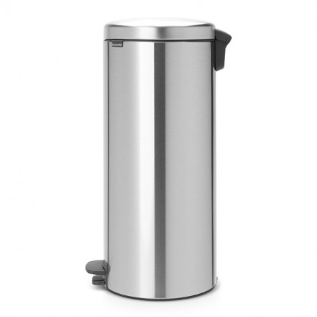 Cos de gunoi cu pedala Brabantia NewIcon 649056, 30 L, Inchidere lina, Baza antiderapanta, Inox Mat