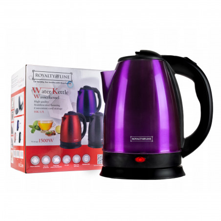 Cana electrica Royalty Line RL-SSK1.7L, 1500W, 1.7 l, Auto shut-off, Protectie la supraincalzire, Violet