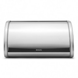 Cutie de paine Brabantia Roll Top 646889, 11 L, 31.6x26.5 cm, Structura speciala, Inox/mat