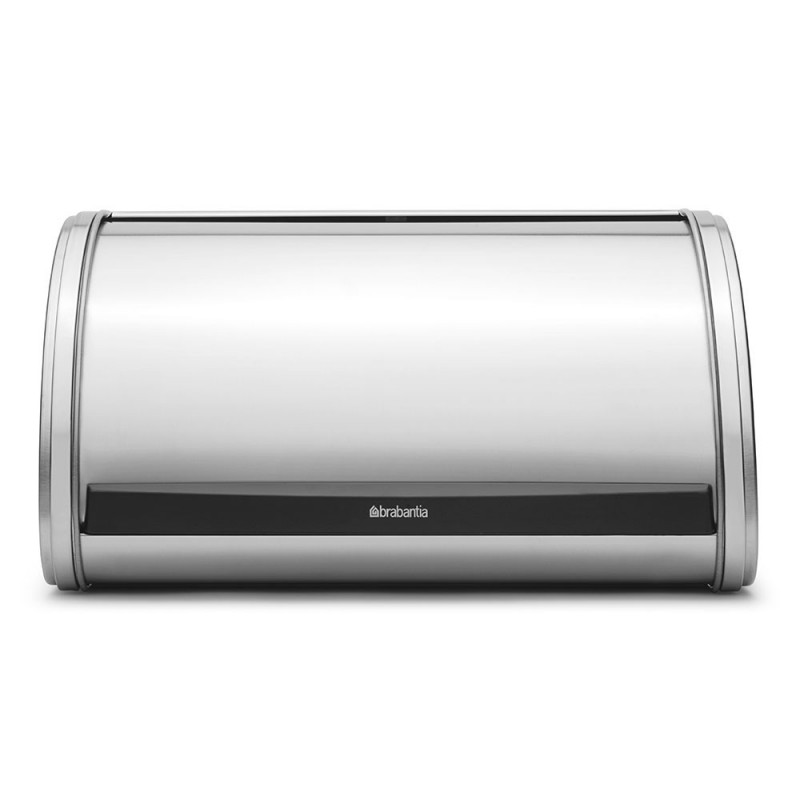 Cutie de paine Brabantia Roll Top 646889, 11 L, 31.6x26.5 cm, Structura speciala, Inox/mat