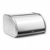 Cutie de paine Brabantia Roll Top 646889, 11 L, 31.6x26.5 cm, Structura speciala, Inox/mat