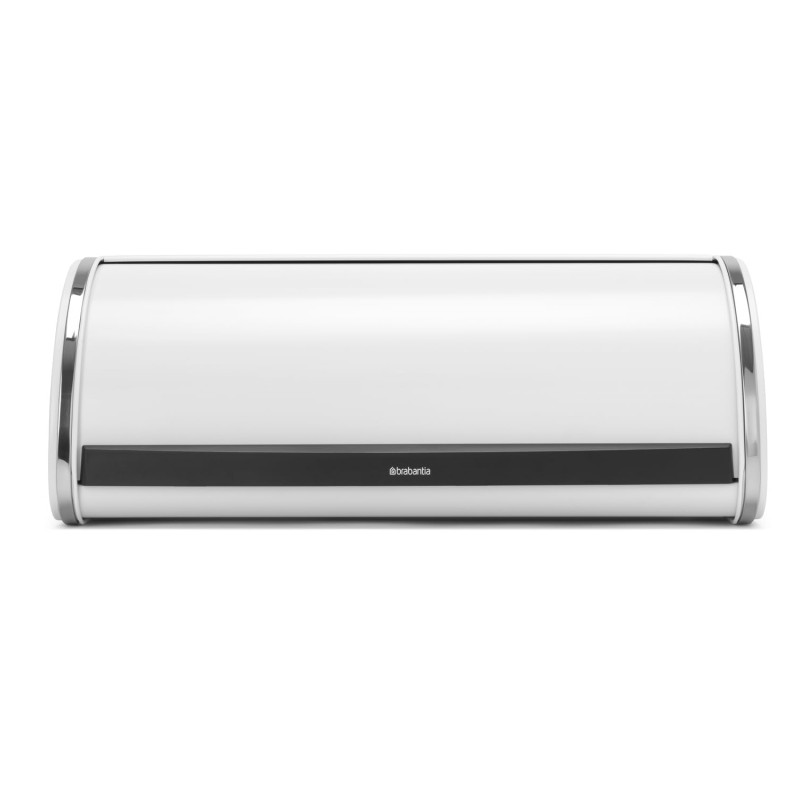 Cutie de pâine Brabantia Roll Top 1003250, 16 l, 44.5x26 cm, Construcție ușoară și robustă, Alb/Inox