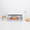 Cutie de pâine Brabantia Roll Top 1003250, 16 l, 44.5x26 cm, Construcție ușoară și robustă, Alb/Inox