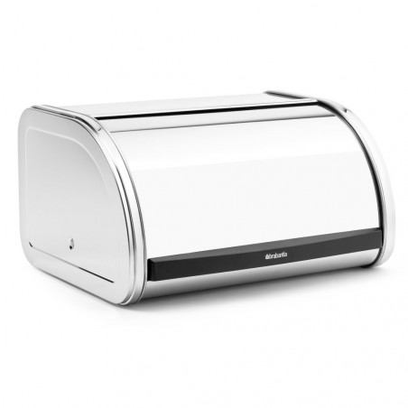 Cutie de paine Brabantia Roll Top 646888, 11 L, 31.6x26.5 cm, Structura speciala, Inox