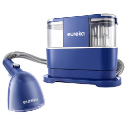 Aspirator pentru pete Eureka NEY100, 400W, 12.5 kPa, Curatare uscata si umeda, Capacitate apa curata si murdara 1.5l/0.8l, Albastru