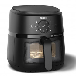 Friteuza cu aer cald AirFryer Philips NA220/00, 1500W, 4.2L, 60-200°C, 13 programe, Timer, Negru