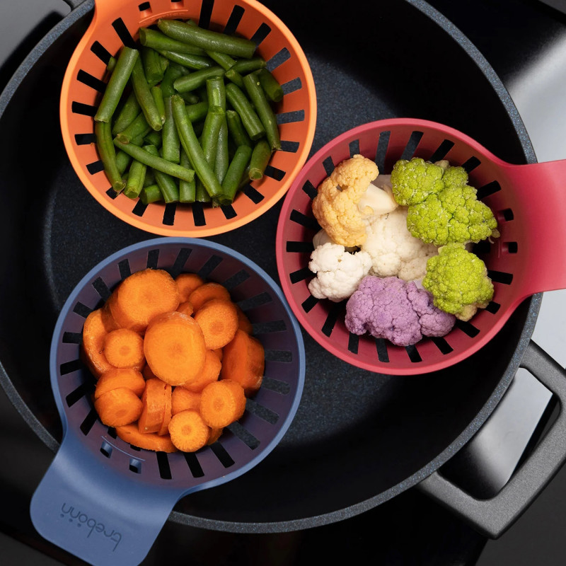 Set 3 strecurаtori Trebonn Cookin'Pods 1521109, Pana la 220°C, Polipropilena, Multicolor