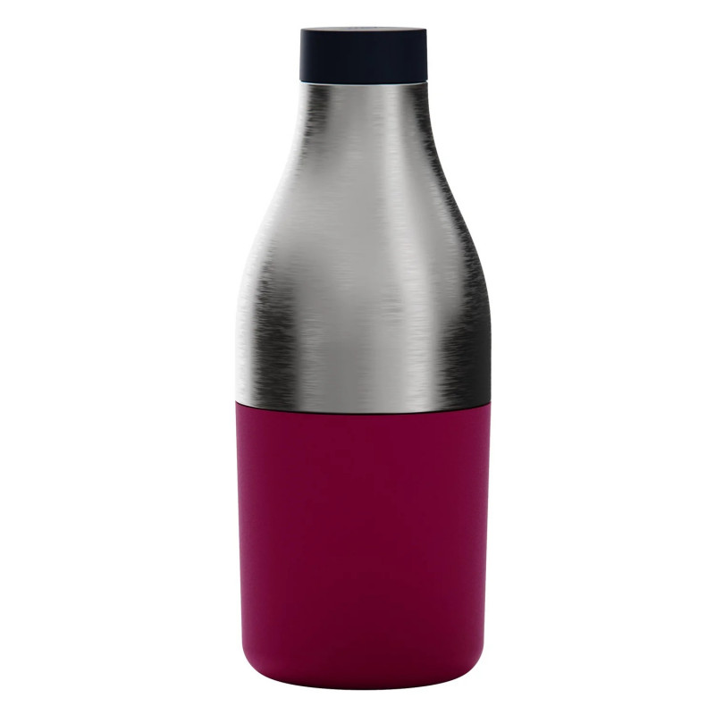 Sticla termica si cutie pentru alimente integrata Trebonn Food&Hydrate 2 1622108, 450/520 ml, Otel inoxidabil, Inox/Violet