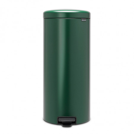 Cos de gunoi cu pedala Brabantia NewIcon 1003210, 30 L, Inchidere lina, Baza antiderapanta, Verde inchis