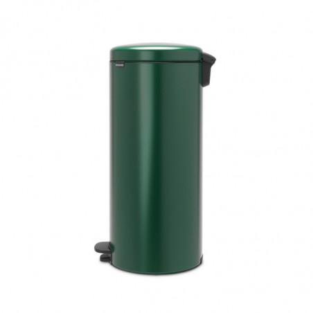 Cos de gunoi cu pedala Brabantia NewIcon 1003210, 30 L, Inchidere lina, Baza antiderapanta, Verde inchis