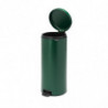 Cos de gunoi cu pedala Brabantia NewIcon 1003210, 30 L, Inchidere lina, Baza antiderapanta, Verde inchis