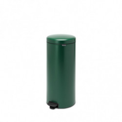 Cos de gunoi cu pedala Brabantia NewIcon 1003210, 30 L, Inchidere lina, Baza antiderapanta, Verde inchis