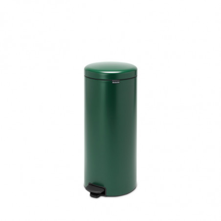 Cos de gunoi cu pedala Brabantia NewIcon 1003210, 30 L, Inchidere lina, Baza antiderapanta, Verde inchis