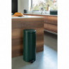 Cos de gunoi cu pedala Brabantia NewIcon 1003210, 30 L, Inchidere lina, Baza antiderapanta, Verde inchis