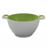 Bol cu strecuratoare Trebonn DUO - Large 1824100, 2 L, 23.5x13 cm, Melamina, Alb/Verde