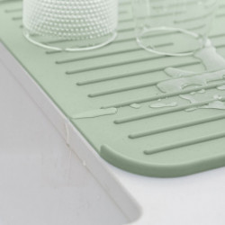 Pad silicon pentru chiuveta Brabantia SinkSide 1005607, 43,5x32,5 cm, Pliabil, Verde deschis