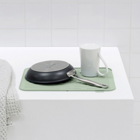 Pad silicon pentru chiuveta Brabantia SinkSide 1005607, 43,5x32,5 cm, Pliabil, Verde deschis