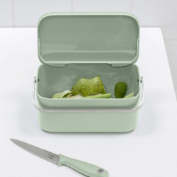 Cutie pentru resturi alimentare Brabantia SinkSide 1005611, 1.8 L, Maner, Verde deschis