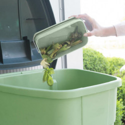 Cutie pentru resturi alimentare Brabantia SinkSide 1005611, 1.8 L, Maner, Verde deschis