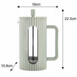 Infuzor pentru cafea/ceai Klausberg KB 7755, 1 l, Carcasa rece, Sticla, Menta