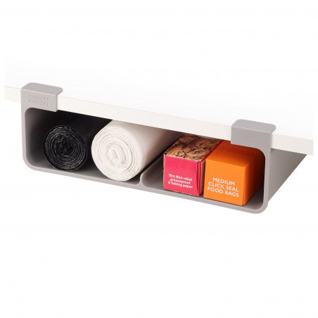 Organizator folie de uz casnic Joseph Joseph CupboardStore 851699, 33 cm, Fixare pe raft, Plastic, Gri